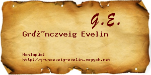 Grünczveig Evelin névjegykártya